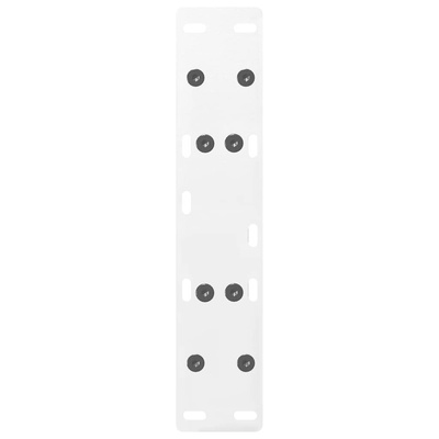 Nogi do stolika kawowego w kształcie litery A 2 szt. Białe 50x(30-31) cm Stal