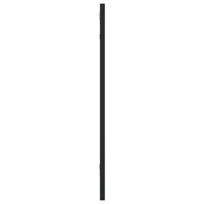vidaXL Lustro ścienne, czarne, 30x60 cm, prostokątne, żelazo