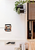 Lampa wisząca czarna metalowa + drewno 40W E27 Varna 31-78513