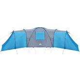 vidaXL Namiot rodzinny, kopułowy, 12-os., niebieski, wodoszczelny