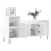 vidaXL Szafka pod TV, wysoki połysk, biała, 100x35x55 cm model standard