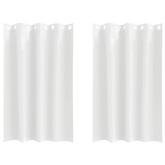 Firany blackout z kółkami 2 pcs Czysta Biała 175 x 140 cm