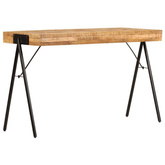 vidaXL Biurko z litego drewna mango, 118 x 50 x 75 cm