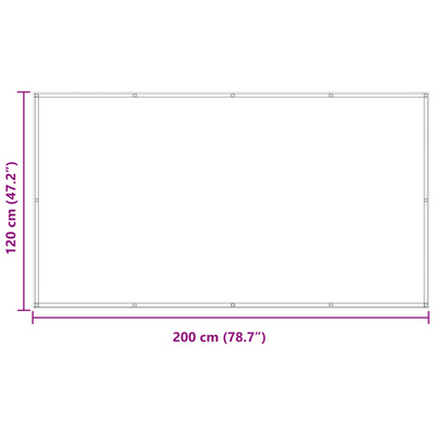 Ekran balkonowy Brązowy 120 x 200 cm Materiał Oxford