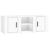 vidaXL Szafka pod TV, biała, 100x31,5x35 cm, materiał drewnopochodny