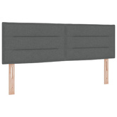 Łóżko kontynentalne z materacem ciemnoszary 200 x 200 cm