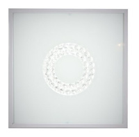 Lampa sufitowa plafon 29X29 16W LED 6500K satyna ring LUX 10-60686
