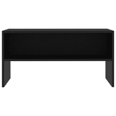 vidaXL Szafka pod TV, czarna, 80x40x40 cm, materiał drewnopochodny