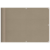 Parawan balkonowy, taupe, 75x700 cm, 100% poliester Oxford