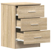 Szafki nocne, 2 szt., dąb sonoma, 38x35x56 cm