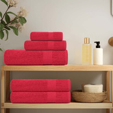 Ręczniki, FROGN, 10 szt., czerwone, 100x200 cm, 360 g/m?