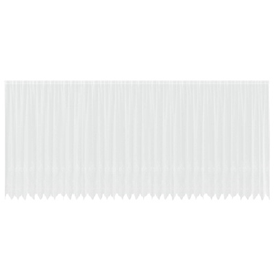 Firanka Koronkowa z zasłonami Biały 200 x 900 cm Poliester