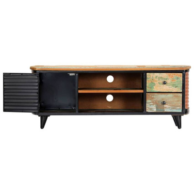 vidaXL Szafka pod TV, 120 x 30 x 45 cm, lite drewno odzyskane