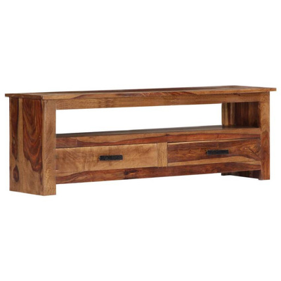 vidaXL Szafka pod TV, 118x30x40 cm, lite drewno sheesham