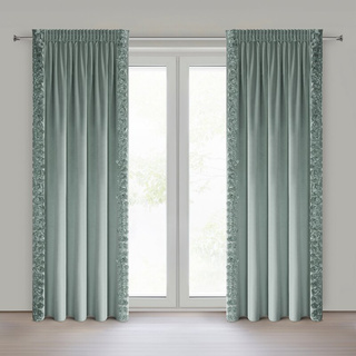 Zasłona Roses miętowa 140x270