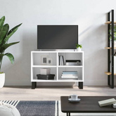 vidaXL Szafka pod TV, biała, wysoki połysk, 69,5x30x50 cm
