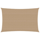 Żagiel przeciwsłoneczny, 160 g/m?, kolor taupe, 3x5 m, HDPE