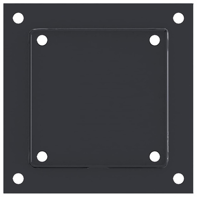 Podstawy słupków kwadratowe 4 szt. Antracyt 141x141 mm