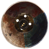 Industrialna lampa wisząca, 25 W, kolorowa, okrągła, 17 cm, E27