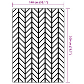 vidaXL Dywan zewnętrzny, szary, 140x200 cm, PP