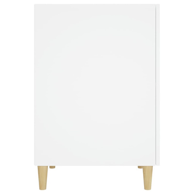 vidaXL Biurko, białe, 140x50x75 cm, materiał drewnopochodny