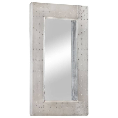 vidaXL Lustro ścienne w stylu Aviator, 80x50 cm, metalowe