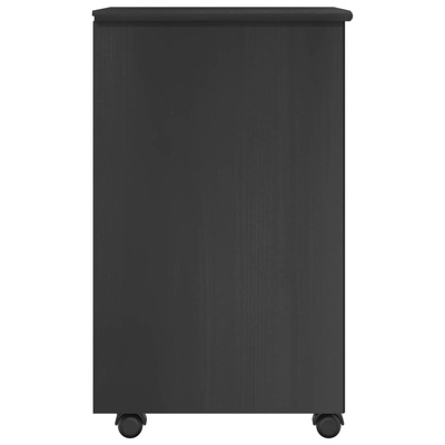 Rolkowa szafka 34 x 39 x 65,5 cm Lite drewno sosnowe Szary
