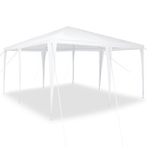Namiot Imprezowy Biały 400 x 400 x 266 cm Polietylen i Stal