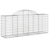 Kosze gabionowe, 20 szt, 200x50x80/100 cm, galwanizowane żelazo