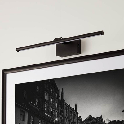 Czarny Kinkiet nad obraz 2W CRI90 na Baterie 40cm Abruzzo Vinci