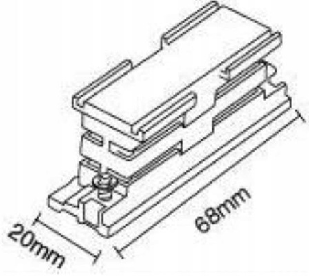 ŁĄCZNIK LINIOWY DO SZYNOPRZEWODU 3 FAZOWY BIAŁY CZARNY ULAC205 ULAC206-