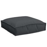 Poduszka 2 pcs Czarny 40 x 40 x 8 cm Materiał Oxford