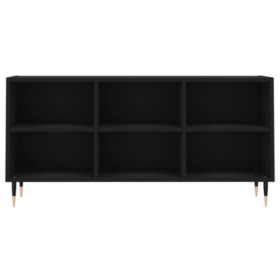 vidaXL Szafka pod TV, czarna, 103,5x30x50 cm, materiał drewnopochodny
