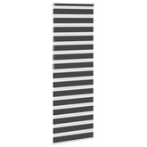 Roleta zebra, czarna, szerokość tkaniny 80,9 cm, poliester