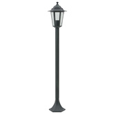 Lampy ogrodowe, 110 cm, E27, aluminium, ciemnozielone, 6 szt.