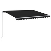 Ręcznie zwijana markiza z LED, 300 x 250 cm, antracytowa