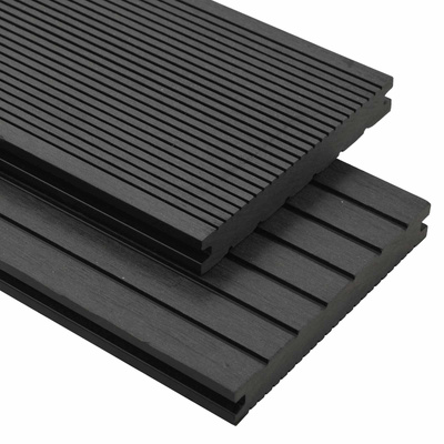 Deska Tarasowa 6 pcs Czarny Kompozyt drewniano-plastikowy