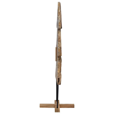 Choinka z podstawą Brązowy 151 cm Lite drewno tekowe