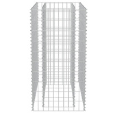 vidaXL Podwyższona donica gabionowa, galwanizowana stal, 90x50x100 cm