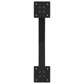 Nogi do stołu jadalnego w kształcie litery X 2 szt. Czarne 57x(72-73) cm Stal
