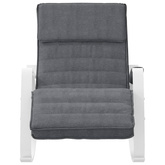 vidaXL Fotel bujany, ciemnoszary, tapicerowany tkaniną model standard