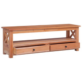 vidaXL Szafka pod TV, 115x30x40 cm, lite drewno mahoniowe