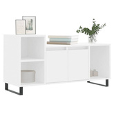 vidaXL Szafka pod TV, biała, 100x35x55 cm, materiał drewnopochodny