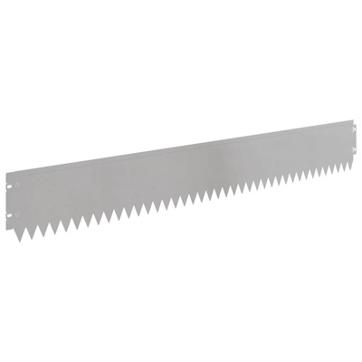 Krawężnik do trawnika 20 szt. 103 x 15 cm Stal srebrny