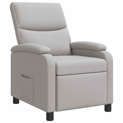 Fotel recliner Szary chmur tkanina
