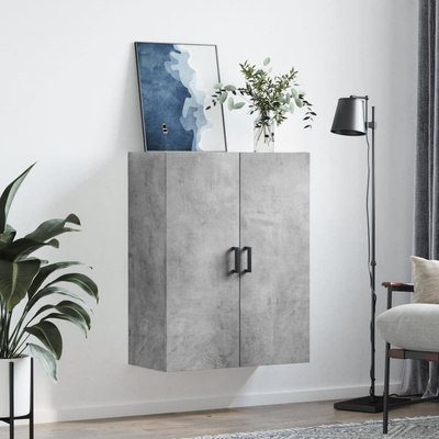 vidaXL Szafka wisząca, szarość betonu, 69,5x34x90 cm wariant 10