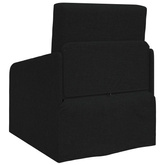 Sofa Bed Czarny 65 x 80 x 83 cm tkanina