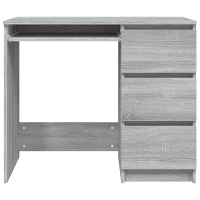 vidaXL Biurko, szary dąb sonoma, 90x45x76 cm, materiał drewnopochodny