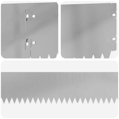 Krawężnik do trawnika 30 szt. 103 x 15 cm Stal srebrny