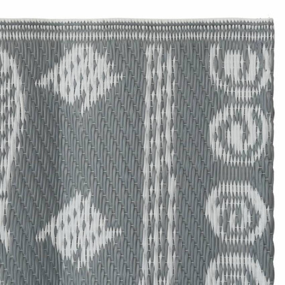 vidaXL Dywan zewnętrzny, szary, 80x250 cm, PP